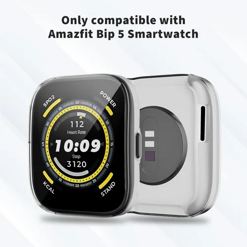 Miniatura 2 de Rc-Z Paquete de 2 fundas protectoras de pantalla para Amazfit Bip 5, TPU suave y flexible, funda protectora general HD ultrafina, accesorios