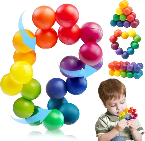 Juguetes sensoriales para autismo Huevos de Pascua de ansiedad para niños pequeños, relleno de cesta de Pascua para niños, bola de ansiedad para