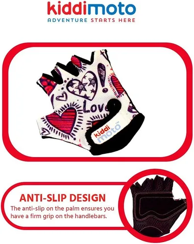 Miniatura 6 de Kiddimoto Kids Cycling Gloves Anti-Slip Kids Bike Gloves for Boys and Girls Fingerless Kids Mountain Bike Gloves for BMX, MTB Riding, Gymnastics