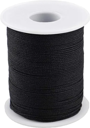 Miniatura 16 de Cuerda de hilo de nailon para jardinería, pulseras trenzadas, manualidades (0.039 in-394 pies, café)