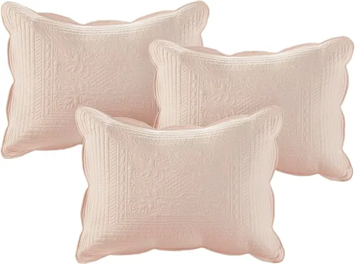 Miniatura 10 de Madison Park - Juego de cubrecama para día - Cobertura de moda con acolchado de damasco y bordes festoneados, ropa de cama de lujo para todas