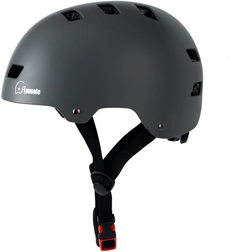 Miniatura 2 de Casco para bicicleta y patineta, ajustable y multideporte para patines y scooter, 3 tallas para adultos, jóvenes, niños y bebés Gris
