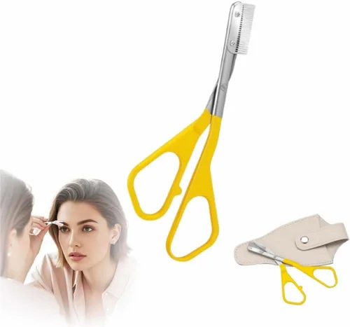 Tijeras para recortar cejas, kit de aseo de cejas de precisión actualizado 2025, maquinilla de afeitar portátil para uso doméstico, herramienta de