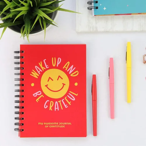 Miniatura 5 de DOODLE HOG Diario de gratitud para niños, adolescentes, diario de 100 páginas con indicaciones de escritura. Diario de afirmación incluye