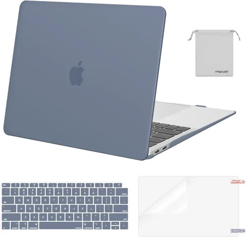 Miniatura 17 de MOSISO - Funda rígida y de plástico compatible con MacBook Air de 13 pulgadas versión 2022, 2021-2018, A2337 M1 A2179 A1932; con cubierta