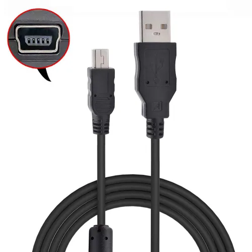 Miniatura 4 de Cable USB de repuesto UC-E4 UC-E15 UC-E19 Mini USB Cable de transferencia de fecha compatible con Nikon Digital SLR DSLR D300 D3000 D300S D3100 D3S