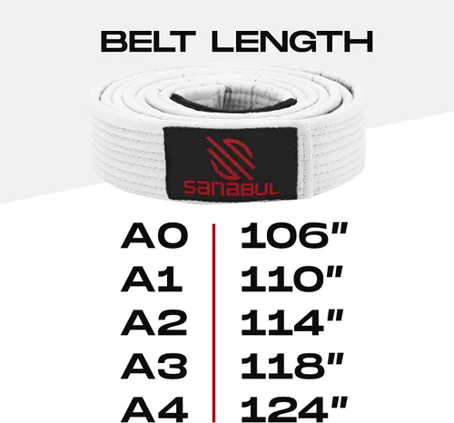 Miniatura 6 de Sanabul Cintos para Jiu Jitsu BJJ brasilero Profesional.