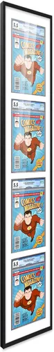Miniatura 63 de Marco de cómic con paspartú para 8 CGC, CBCS o PGX Graded Comics - Marco de cómic blanco para cómics de 8.125 x 13 pulgadas Marco blanco