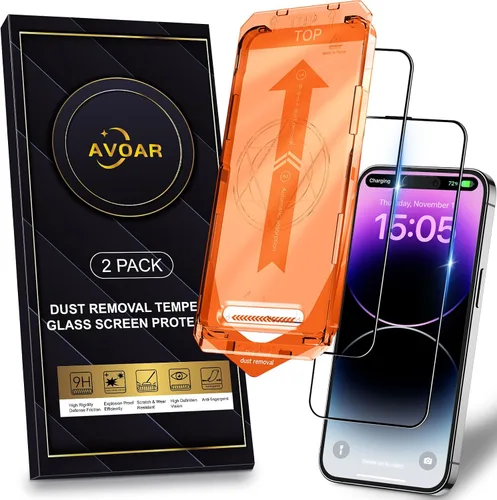 Miniatura 10 de Paquete de 2 protectores de pantalla de privacidad para iPhone 13 Pro Max /14 Plus [kit de alineación automática] vidrio templado, protección