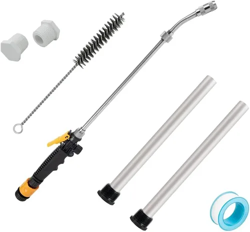 Calentador de agua de ánodo, calentador de agua caliente, varita de descarga y cepillo de acero inoxidable para limpieza de sedimentos, varilla de