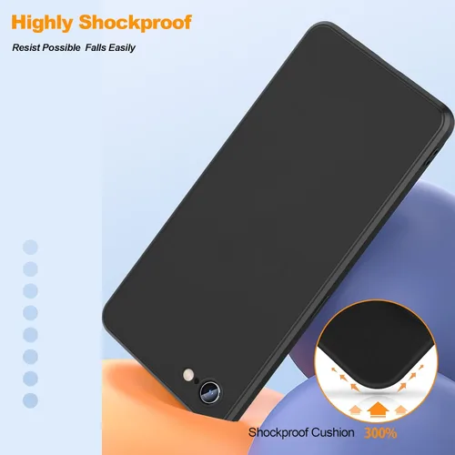 Miniatura 2 de Funda para iPhone 11, funda de goma de gel de silicona líquida, no amarillenta, funda protectora de silicona multicolor, funda protectora Negro