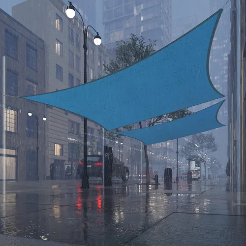 Miniatura 2 de Royal Shade Toldo rectangular azul de 7 x 19 pies, impermeable, toldo RS-SLR, toldo para refugio, UPF50+ 98% de bloqueo UV resistente a los rayos UV