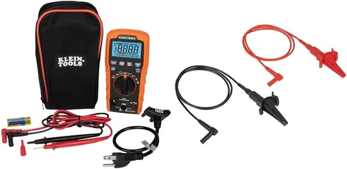Miniatura 12 de Klein Tools ET270 Multiprobador digital de rango automático, AC/DC, resistencia y kit de herramientas de búsqueda de disyuntores 80016