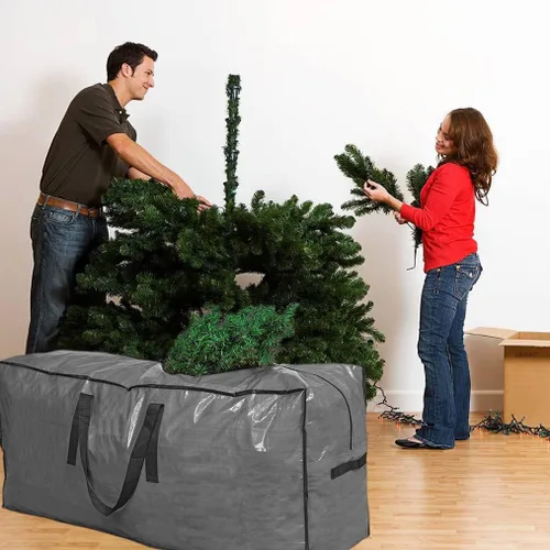 Miniatura 2 de Bolsa de almacenamiento para árbol de Navidad de Primode Bolsa alta para árbol de Navidad desmontado Estuche protector con cremallera para árbol