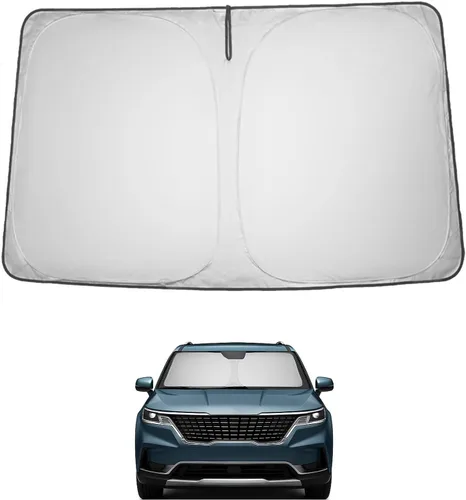 Miniatura 143 de Proadsy Parasol para parabrisas actualizado 2025, ajuste personalizado Dodge RAM 1500 2Dr 2019-2024 2025, 4 capas, plegable, protector de parasol