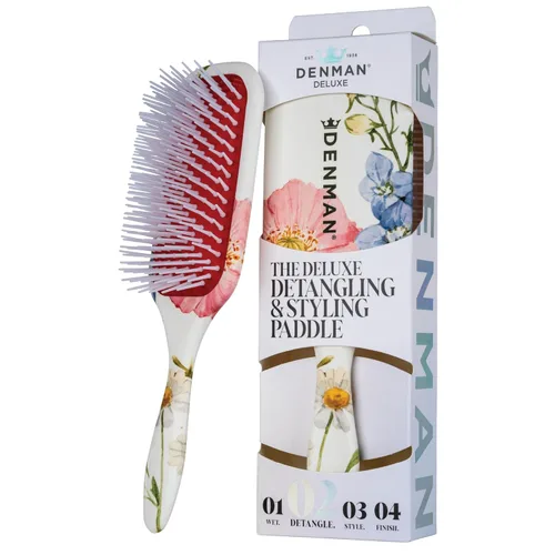 Miniatura 13 de Denman Cepillo de Paleta para Desenredar y Peinar – Desenredador y Estilizador para Cabello Húmedo o Seco para Cabello Rizado, Crespo, Liso, Grueso