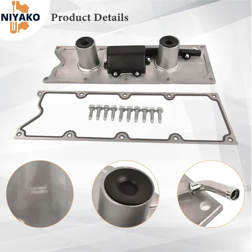 Miniatura 5 de Valley Kit de placa de cubierta con junta de repuesto # 12577927 Fit Chevy Corvette CTS-V Pontiac GTO LS1 LS6