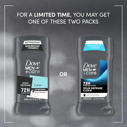 Miniatura 3 de Dove Men+Care - Desodorante en barra de 4 unidades para hombre, antimarcas blancas y antimanchas amarillas con protección contra el sudor y el olor