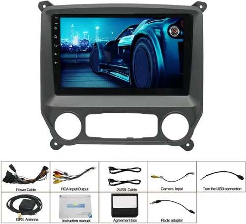 Miniatura 9 de Radio estéreo Android 12 para Chevrolet Silverado y GMC Sierra (2014-2018). Pantalla IPS de 10 pulgadas Octa Core 4GB+64GB Carplay inalámbrico