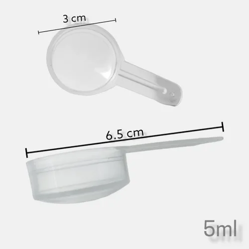 Miniatura 2 de Cuchara medidora de creatina de 5 cc / 0.2 fl oz / 0.18 oz (100 piezas)
