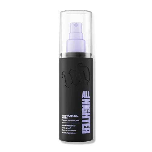 Urban Decay All Nighter - Spray fijador de maquillaje impermeable, acabado natural, hasta 24 horas de uso, niebla facial ultrafina, primer