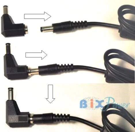 Miniatura 3 de LC52 - Convertidor de conector de ángulo recto para conector de alimentación de 0.217 x 0.083 in - LC52