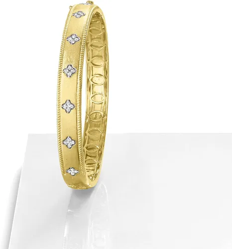 Miniatura 3 de Ross-Simons Pulsera de diamantes de 033 quilates en oro de 18 quilates sobre ley