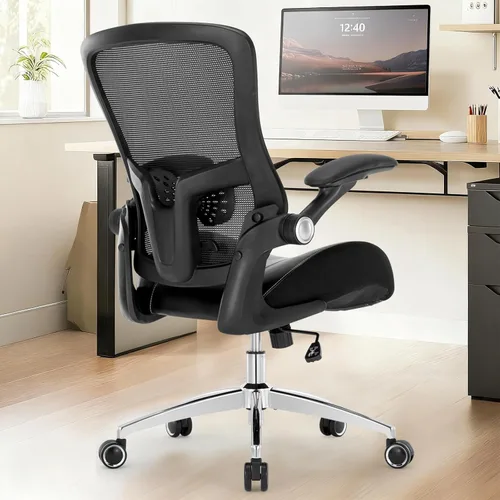 Miniatura 2 de Silla de oficina grande y alta de 400 libras, silla de escritorio para computadora resistente con asiento ancho de espuma de modelado 3D, silla