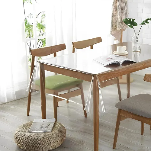 Miniatura 3 de Restaurantware -Table Tek - Protector de mesa de 54 x 54 pulgadas, 1 protector rectangular de PVC - 6 mil de grosor, impermeable, cubierta