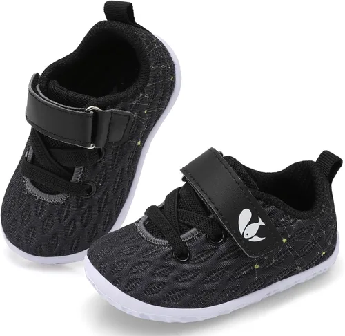 FEETCITY Zapatillas de bebé para niños y niñas, zapatos para primeros pasos, zapatos de cuna para recién nacidos, zapatos sin cordones para niños
