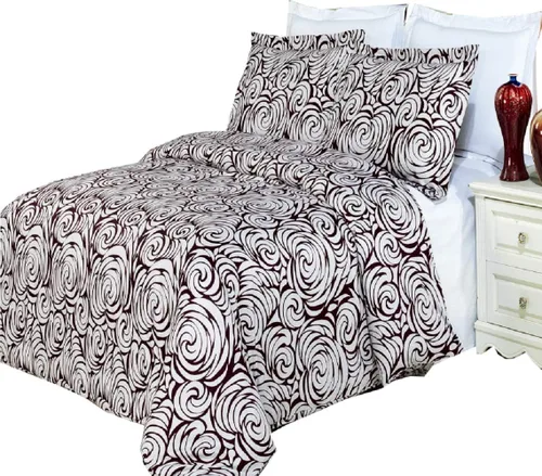 Miniatura 10 de Juego de cama de 8 piezas en una bolsa, tamaño Queen, color gris Victoria, relleno de plumón alternativo (relleno de edredón) con funda de edredón