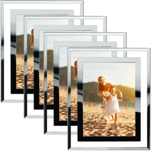 Miniatura 11 de HIKWADERY Marcos de fotos de 4 x 6 pulgadas, color negro, juego de 2, marcos de fotos de vidrio real HD de 4 x 6 para exhibición de mesa, regalos