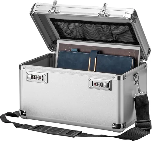 Miniatura 9 de LOCKCURX Caja de seguridad grande – Caja de seguridad con combinación de seguridad, caja de almacenamiento con bloqueo para artículos personales