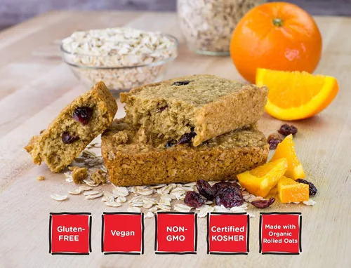 Miniatura 6 de Bobo's Barras de Arándano Naranja y Avena, Sin Gluten, Sin OGM, Avena Integral, Paquete de 12 Barritas de Snack Para Llevar Hechas
