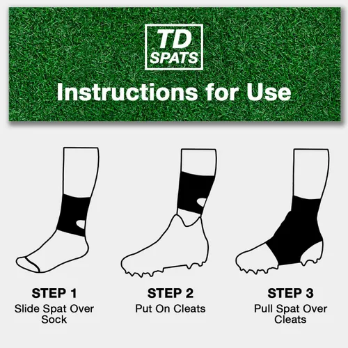 Miniatura 3 de TD Spats Fundas de tacos de fútbol - Envolturas prémium para tacos Para fútbol fútbol hockey sobre césped o césped