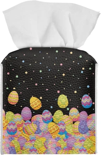 Miniatura 7 de Lindas decoraciones de ajolote con estampado de animales, caja de pañuelos de cuero, soporte de Navidad, organizador de papel de seda impermeable