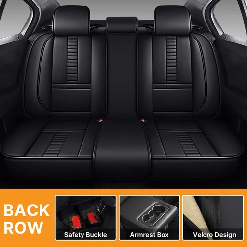 Miniatura 6 de 5 fundas impermeables de asiento de automóvil para Volvo XC40 2019-2023, protectores de asiento delantero y trasero de piel sintética de alta Línea