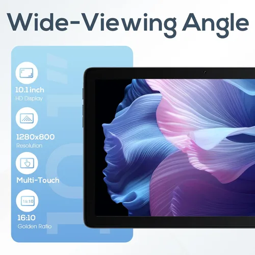 Miniatura 6 de Tablet Android 2025, tabletas Android 14 de 10.1 pulgadas con Octa-Core, 10GB+64GB, batería de 6000mAh, cámara de 5MP+8MP, pantalla IPS HD de 800 x