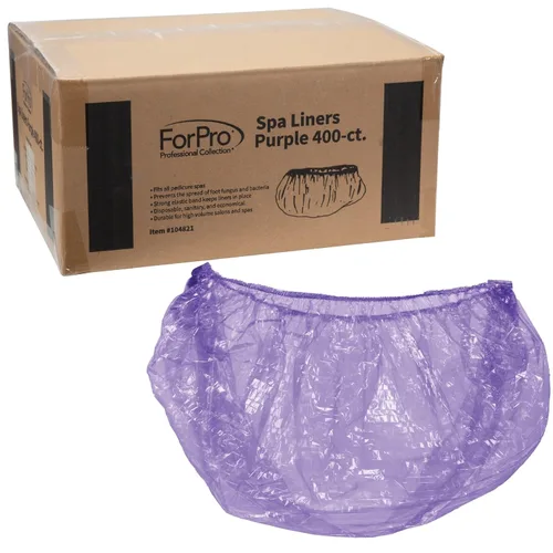 Miniatura 12 de ForPro Professional Collection Revestimientos de spa, aptos para todos los spas de pedicura, forros desechables, azul, 400