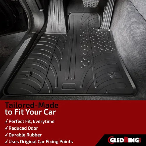 Miniatura 3 de Gledring Alfombrillas de goma de ajuste personalizado de Estados Unidos para todo tipo de clima, diseñadas para BMW Serie 2 Gran Coupe Sedan (F44)