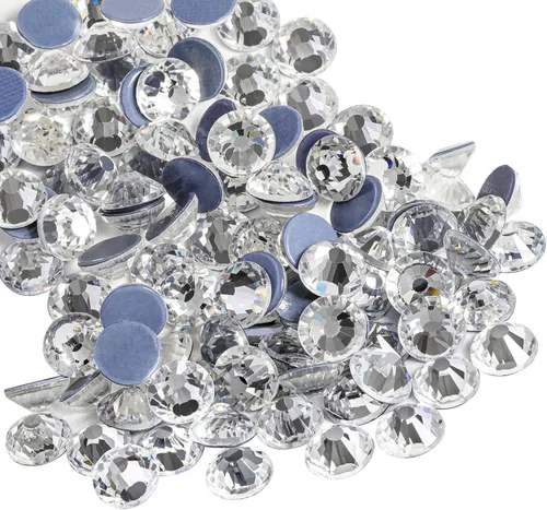 Miniatura 53 de Beadsland Hotfix - 2880 diamantes de imitación de cristal con parte trasera plana para manualidades, ropa, decoraciones de bricolaje, cristal AB