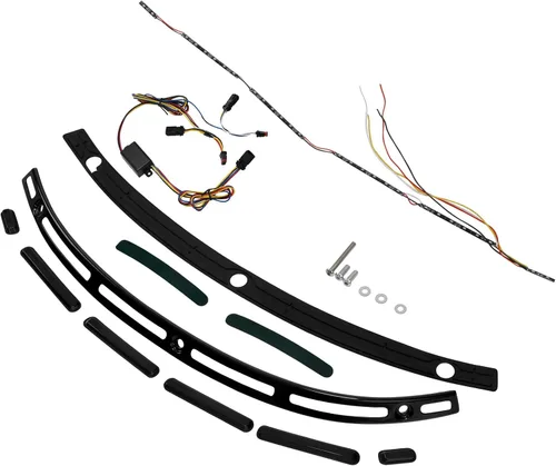 Miniatura 3 de TCT-MOTORPARTS Moldura de parabrisas con luz LED intermitente para Harley Touring 2014-2023 Road King FLHR Electra Street Tri Glide Ultra Limited