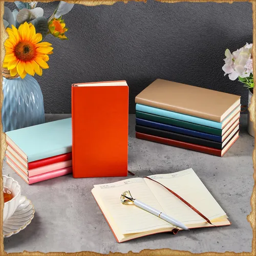 Miniatura 5 de Kosiz 36 cuadernos de bolsillo a granel de 4 x 7 pulgadas, pequeños cuadernos con forro de cuero, mini bloc de notas a rayas para escribir 200