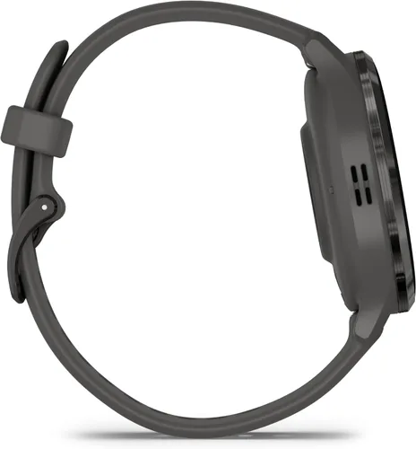 Miniatura 8 de Garmin Venu 3S Advanced Fitness and Health Tracker Smartwatch con bisel de acero inoxidable pizarra con caja gris guijarro y banda de silicona