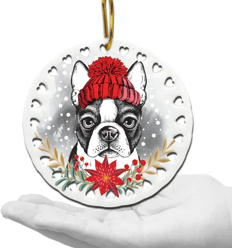 Miniatura 4 de BELLA BUSTA -Adorno de Navidad para perros, decoración navideña para amantes de los perros, estampado de Navidad UV