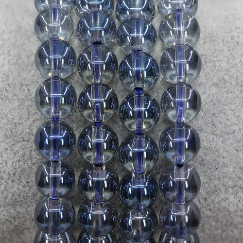 Miniatura 128 de Amandastone Pulsera elástica de cuentas redondas de 0.315 in con piedras preciosas naturales de 7 pulgadas