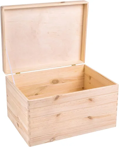 Miniatura 29 de Creative Deco Caja Grande de Madera Negra para Almacenamiento con Tapa con Bisagras 11.8 x 7.87 x 5.51 pulgadas (+-0.5) Caja de Regalo para Negro