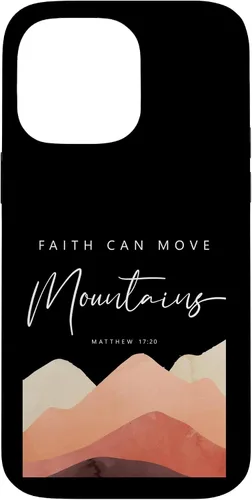 Miniatura 21 de iPhone 12/12 Pro Faith Can Move Mountains - Funda cristiana inspiradora Mateo 17 20