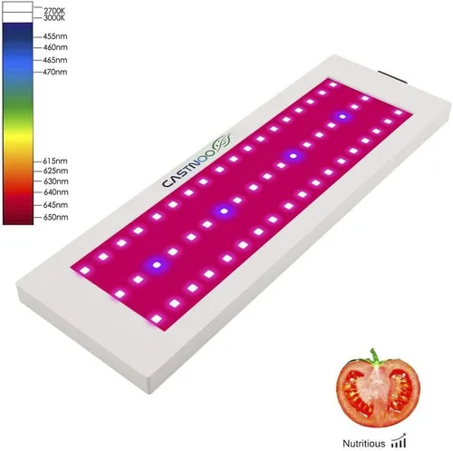 Miniatura 3 de 300 W 54 luces LED de crecimiento, lámpara de crecimiento pequeño de espectro completo con luces LED IR y UV para plantas