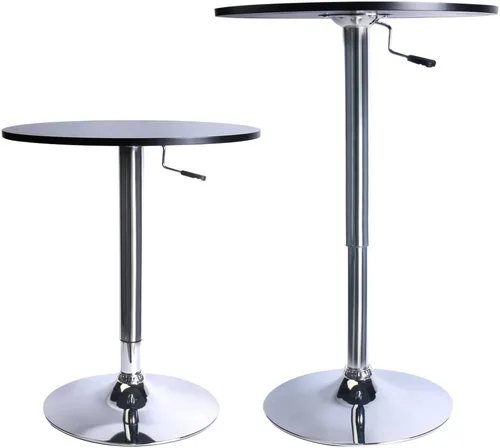 Miniatura 3 de Taburetes de bar giratorios ajustables de leopardo, 2 unidades., Plata